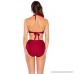 Becca by Rebecca Virtue Women's Crossroads Halter Bikini Top Crimson B07KGLB42J